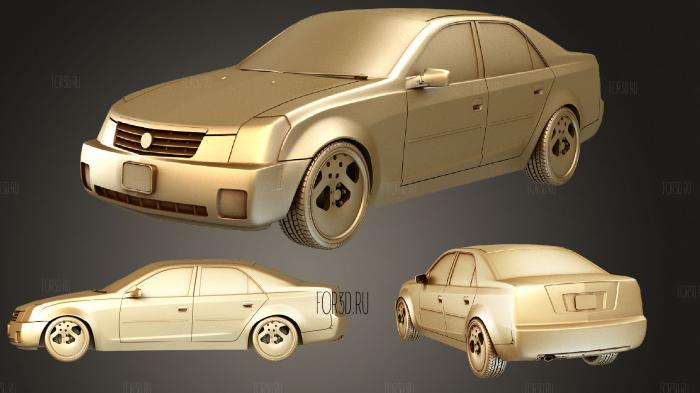 Cadillac CTS (2) stl model for CNC